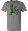 Christmas Dabbing T-Rex Canvas