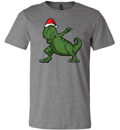 Christmas Dabbing T-Rex Canvas