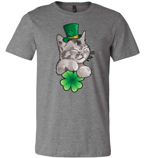 St. Patrick's Day Cat Canvas