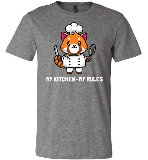 Red Panda My Kitchen My Rules Canvas