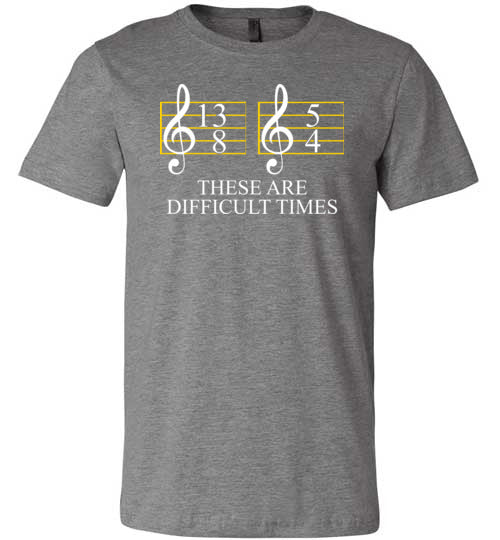 Music These Are Difficult Times Canvas