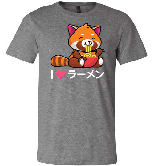 Red Panda Love Ramen Canvas