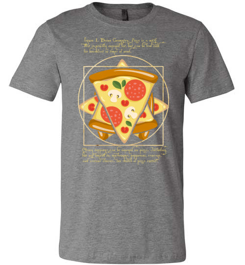 Vitruvian Pizza Canvas