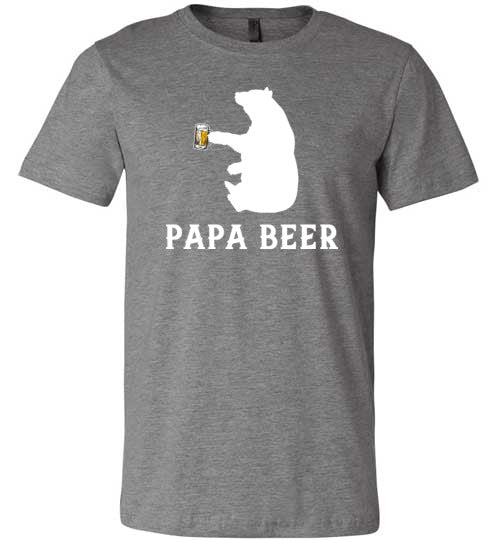 Papa Beer Bear Canvas