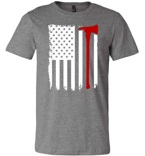 Firefighter American Flag Canvas