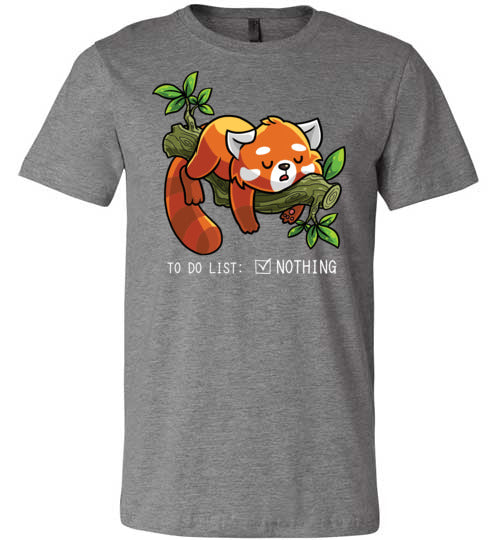 Red Panda To Do List Nothing Canvas