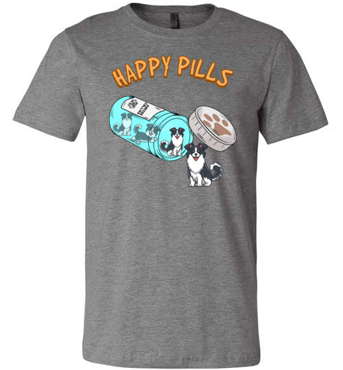 Happy Pills Border Collie Canvas