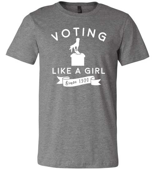 Voting Like a Girl Canvas