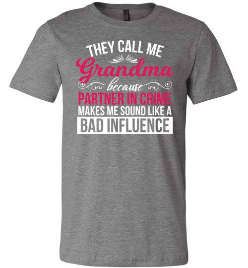 Grandma Partner In Crime Canvas