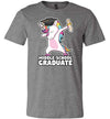 Middle School Dabbing Unicorn Graduate Canvas