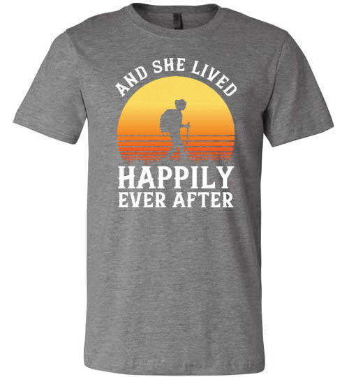 Hiking She Lived Happily Ever After Canvas