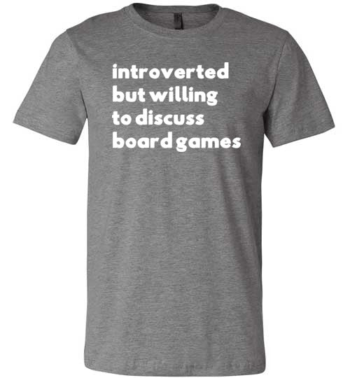 Introverted But Willing To Discuss Board Games Canvas