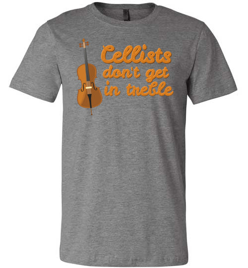 Cellists Dont Get In Treble Canvas