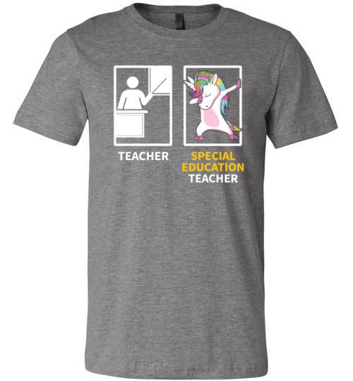 Special Education Teacher Dabbing Unicorn Canvas