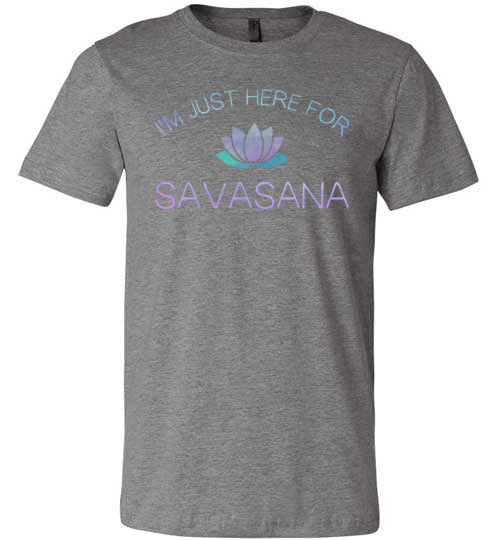 Yoga Just Here For The Savasana Canvas