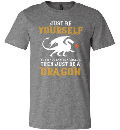 Just Be Yourself Dragon Canvas