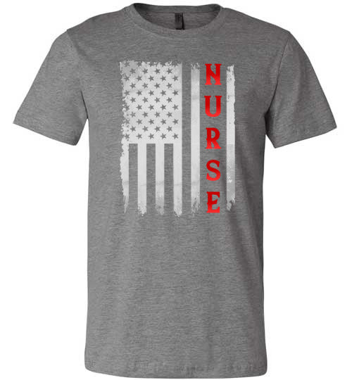 Nurse American Flag Canvas