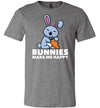 Bunnies Make Me Happy Canvas