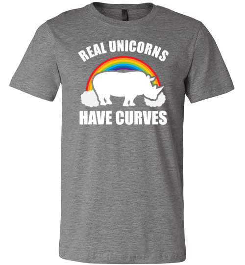 Real Unicorns Have Curves Canvas