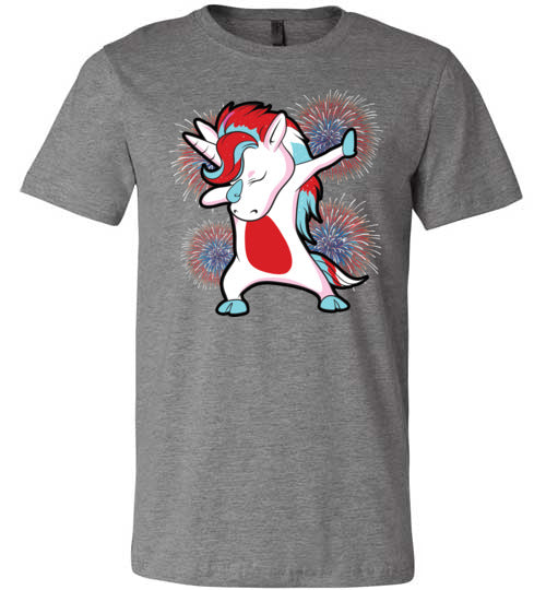 Fireworks Dabbing Unicorn Canvas