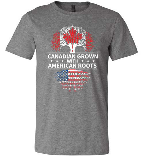 Canadian Grown with American Roots Canvas
