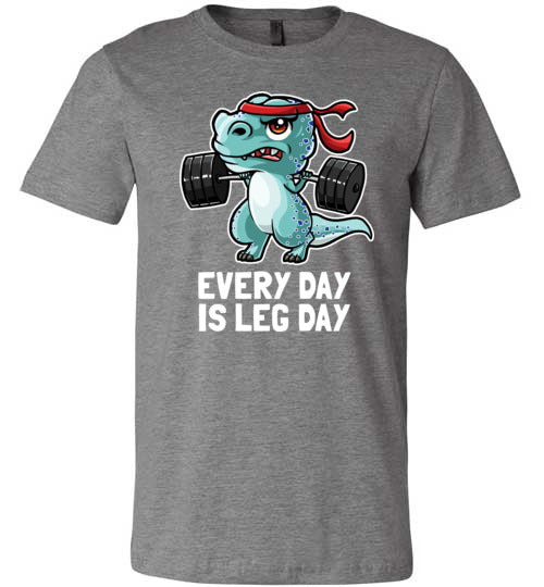 T-Rex Workout Every Day Is Leg Day Canvas