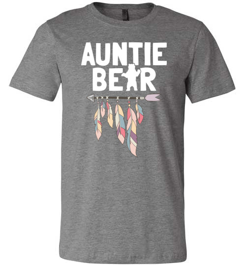 Auntie Bear Arrow Feathers Canvas
