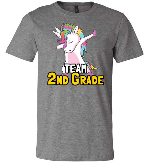 Unicorn Team Second Grade Canvas