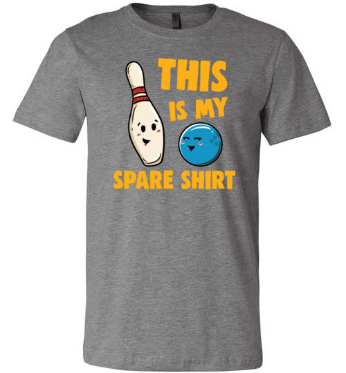 Bowling This Is My Spare Shirt Canvas