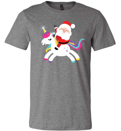 Santa Riding Unicorn Canvas