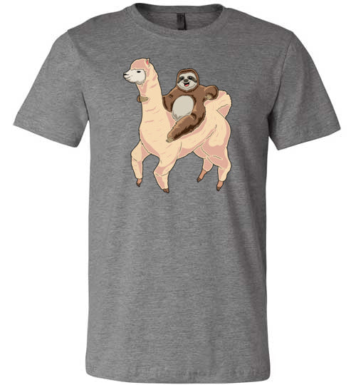 Sloth Riding A Llama Canvas