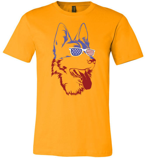 German Shepherd American Sunglasses Canvas