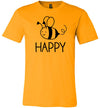 Bee Happy Light Shirts Canvas