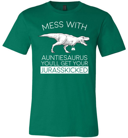 Auntiesaurus Jurasskicked Canvas