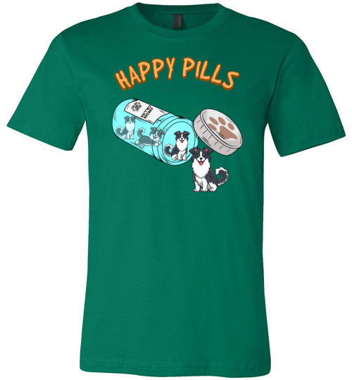 Happy Pills Border Collie Canvas