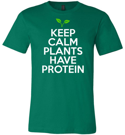 Keep Calm Plants Have Protein Canvas