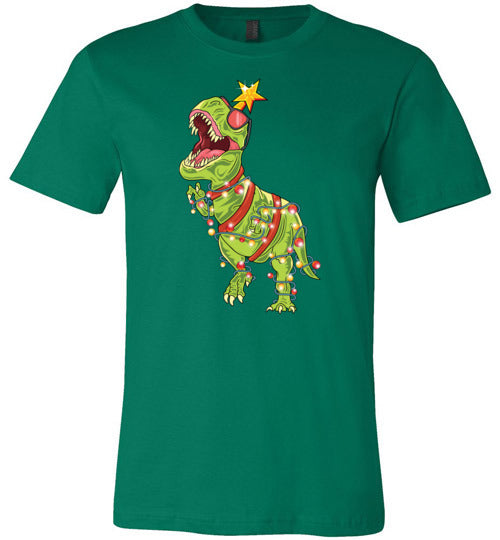 Tree Rex Christmas Canvas