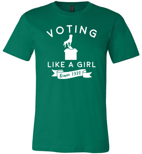 Voting Like a Girl Canvas