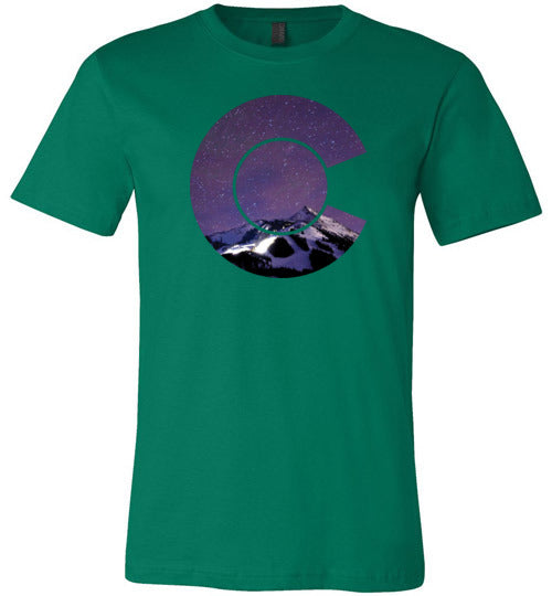 Colorado Flag Mountains Canvas