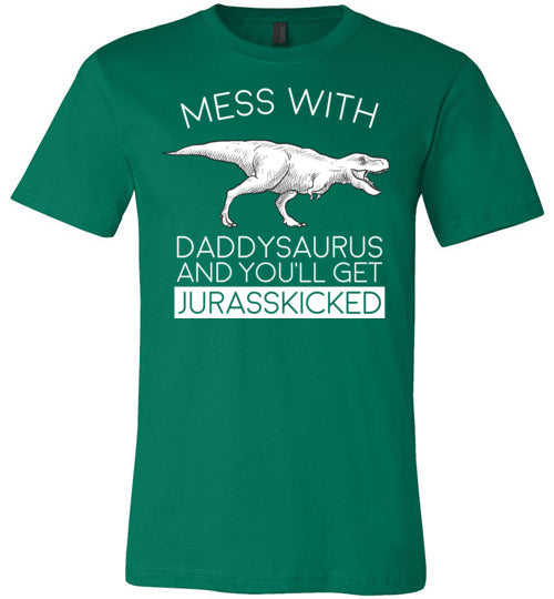 Daddysaurus Jurasskicked Canvas