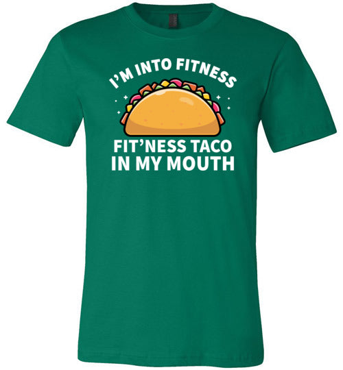 Fitness Taco In My Mouth Canvas