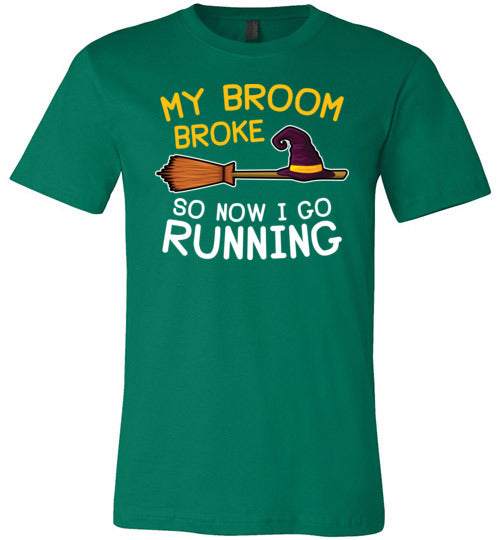 Broom Broke Running Canvas