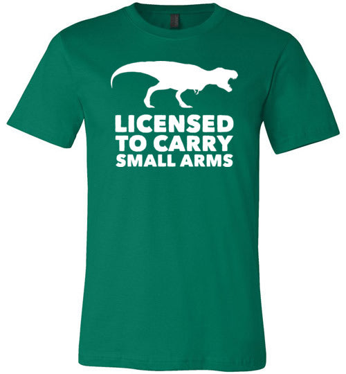 Licensed To Carry Small Arms T-Rex Canvas