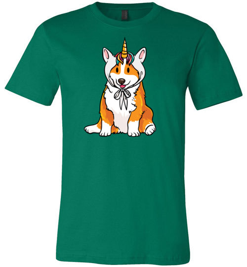 Corgi Unicorn Hat Canvas