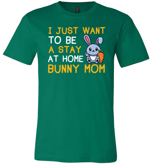 Stay at Home Bunny Mom Canvas