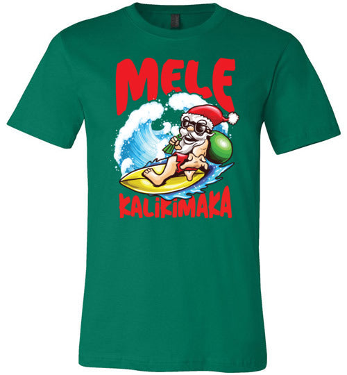 Hawaii Christmas Santa Canvas