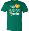 Softball Heart On Field Canvas