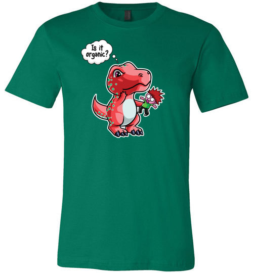 Dinosaur T-Rex Is It Organic Canvas