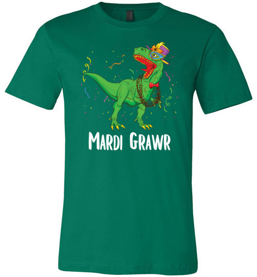 Dinosaur Mardi Grawr Canvas