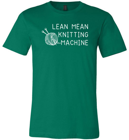 Lean Mean Knitting Machine Canvas